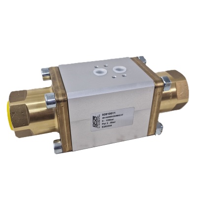 Coax pneumatic valve 2/2 120 Bar Brass StSt 1/2-11/4 DN20
