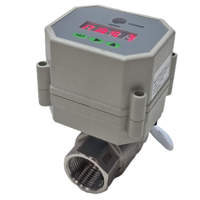 1/4-1 BSP WRAS Stainless steel motor ballvalve 24 hour Clock