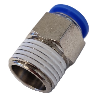Male stud push-in airline speed fitting M5-1/2 BSP > 4-12mm