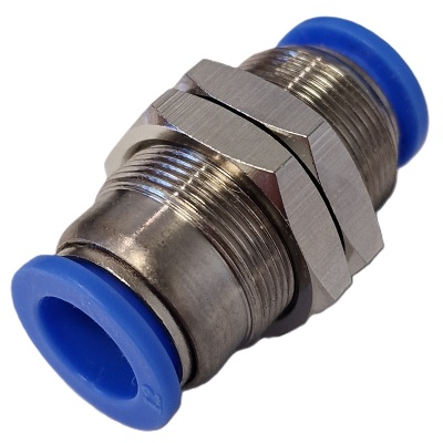 Bulkhead union push-in airline fitting 4mm to 12mm (GPM)