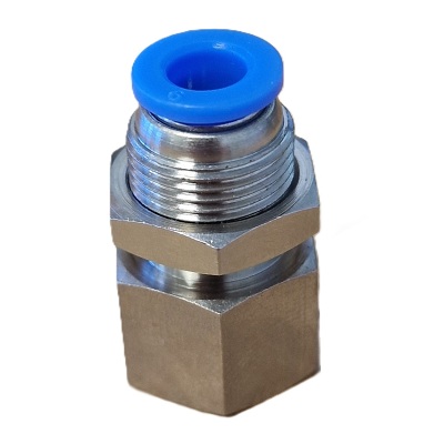 1/8-1/2 BSPP Bulkhead female union push-in fitting 4mm-10mm