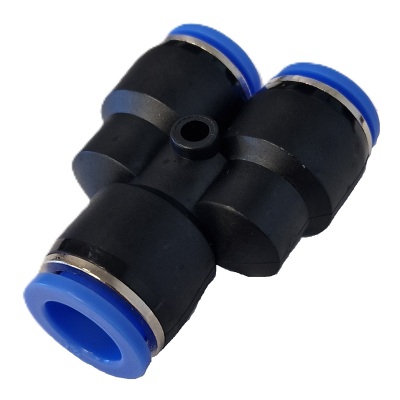 Male double Y fixed push-in pneumatic fitting 4 to 12mm