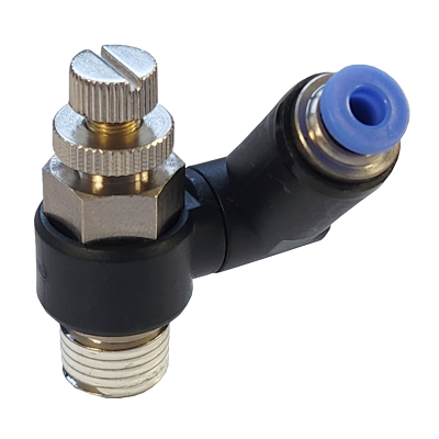 M5-1/2 BSP Male elbow swivel speed controller fitting 4-12mm