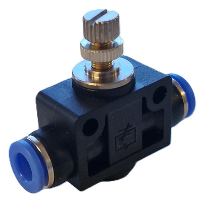 Speed controller union push-in airline fitting 4mm to 12mm