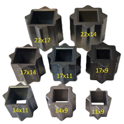 10pcs ISO5211 Valve actuator Hex drive shaft adapter sleeve 
