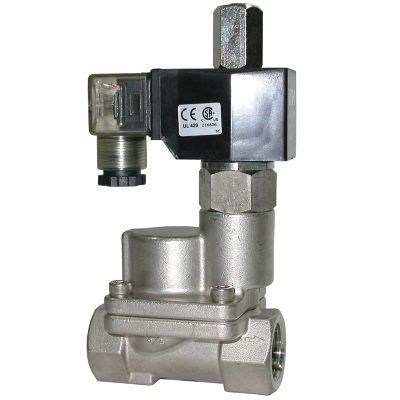 1/2-2 Stainless steam solenoid valve 1-10 Bar 2/2 N/Open