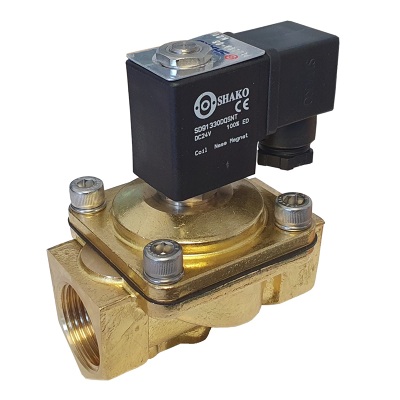 1 inch Brass solenoid valve 0-7 Bar 2/2 Normally Closed