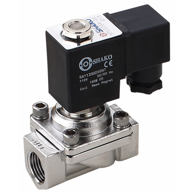 3/8 Stainless steel solenoid valve 0-7 Bar 2/2 way N/Closed