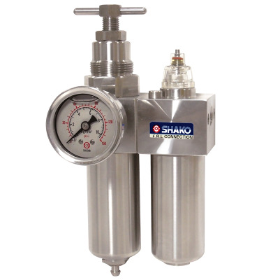 1/4 316 Stainless filter/regulator lubricator 0.5-30 Bar