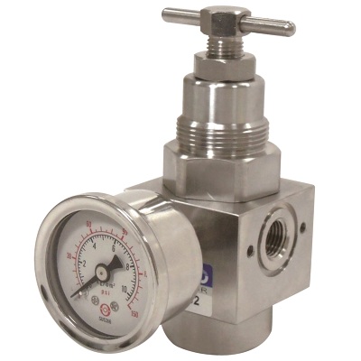 1/4 316 Stainless steel air pressure regulator 0-30 Bar