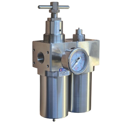 3/4-1, 316 Stainless filter/regulator lubricator 0.5-60 Bar