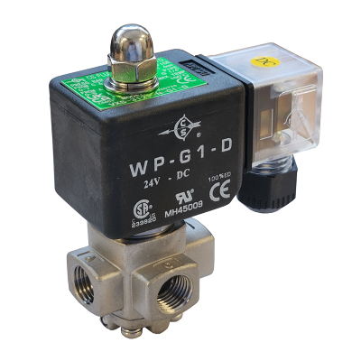 1/4 Stainless steel solenoid valve 0-11 Bar 3/2 Universal